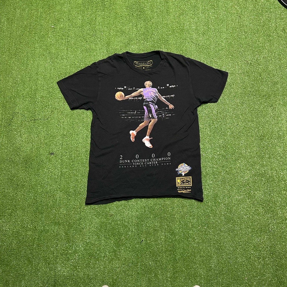 Black Graphic T-Shirt with Basketball Print
